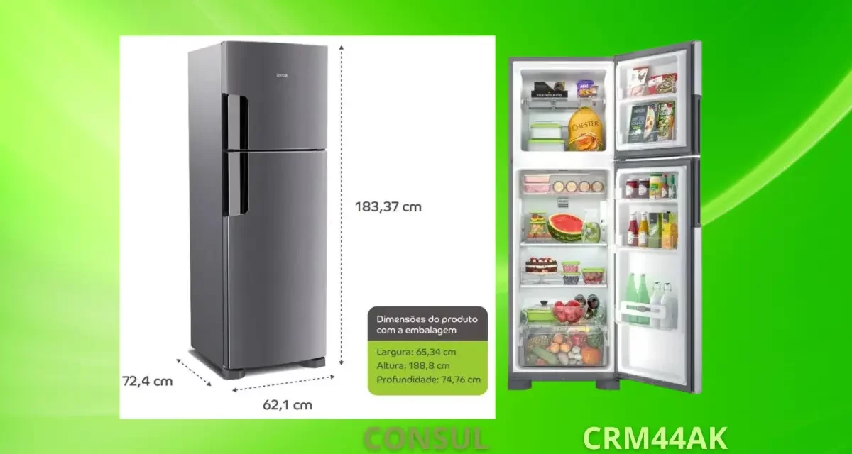 Solução de problemas da geladeira Consul – CRM44AK