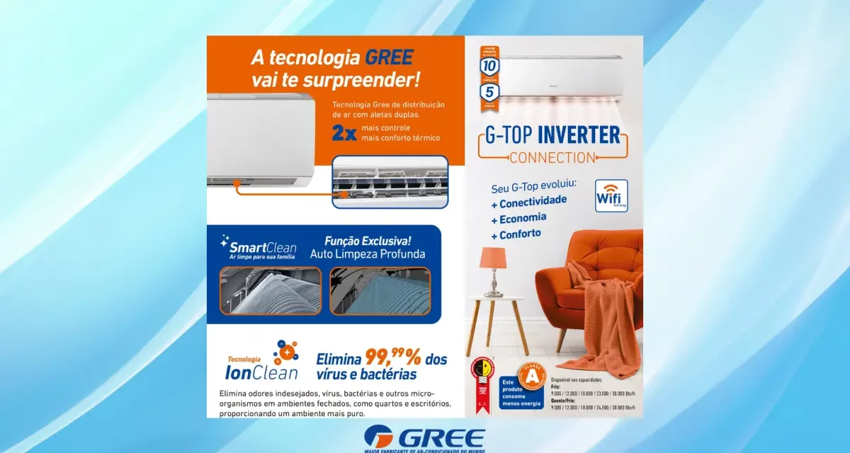 Solução de problemas do Ar Condicionado Gree G-TOP Inverter Connection