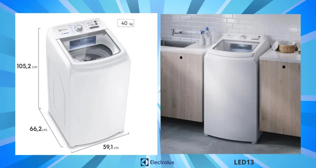 Solução de problemas da lavadora de roupas Electrolux – LED13